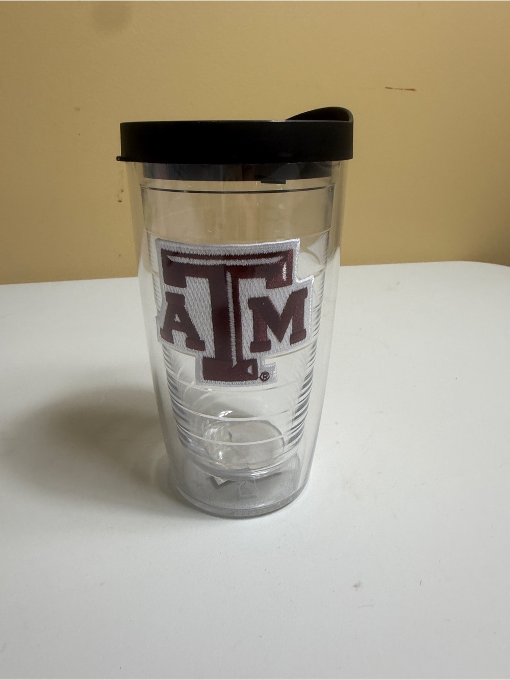 New Tervis Texas A&M Aggies 16oz Clear Tumbler Travel Cup with Lid